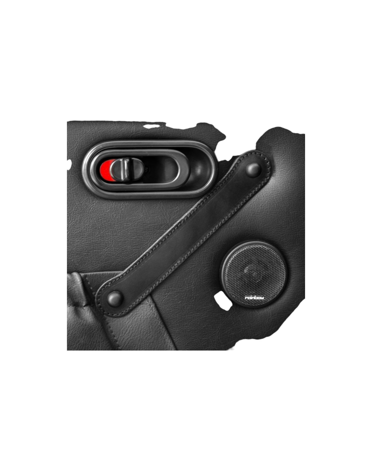 Door Pulls Real Leather Plain Stitched Design