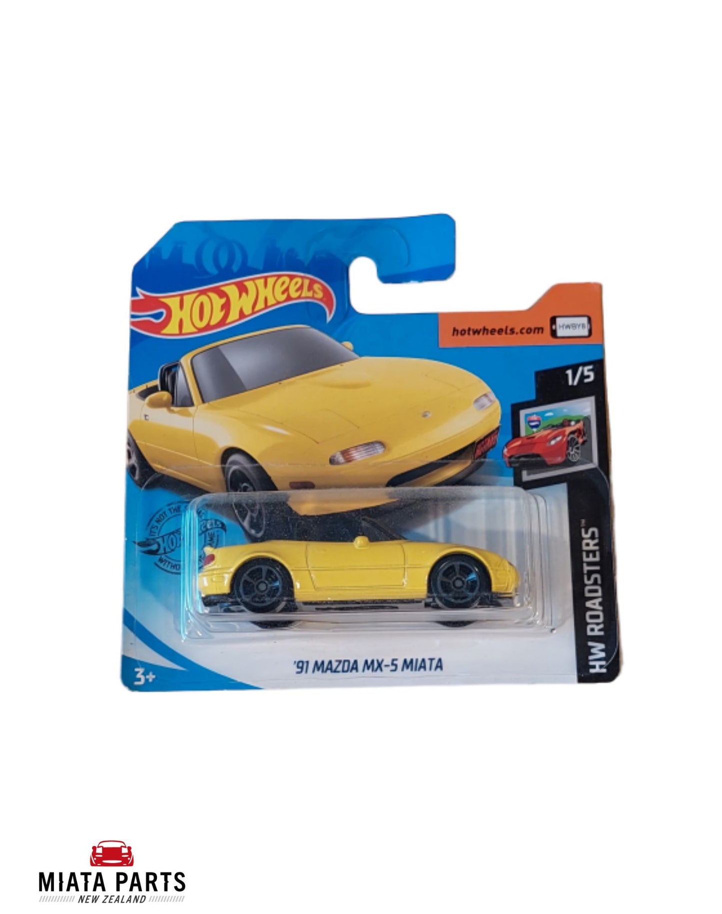 Hotwheels '91 Miata Yellow