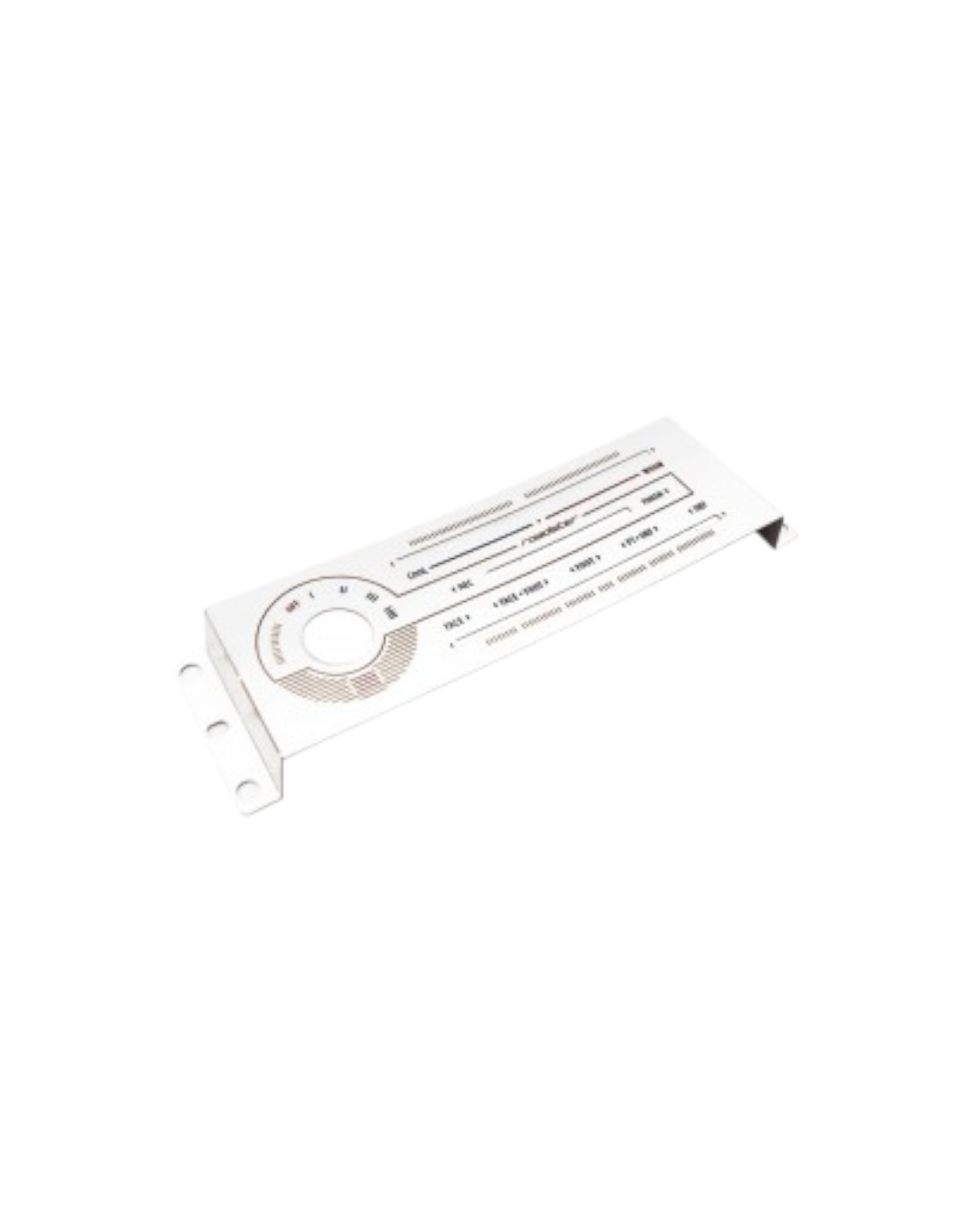 Labeled Brushed Stainless Heater Panel (HVAC), Backlight Colour Options