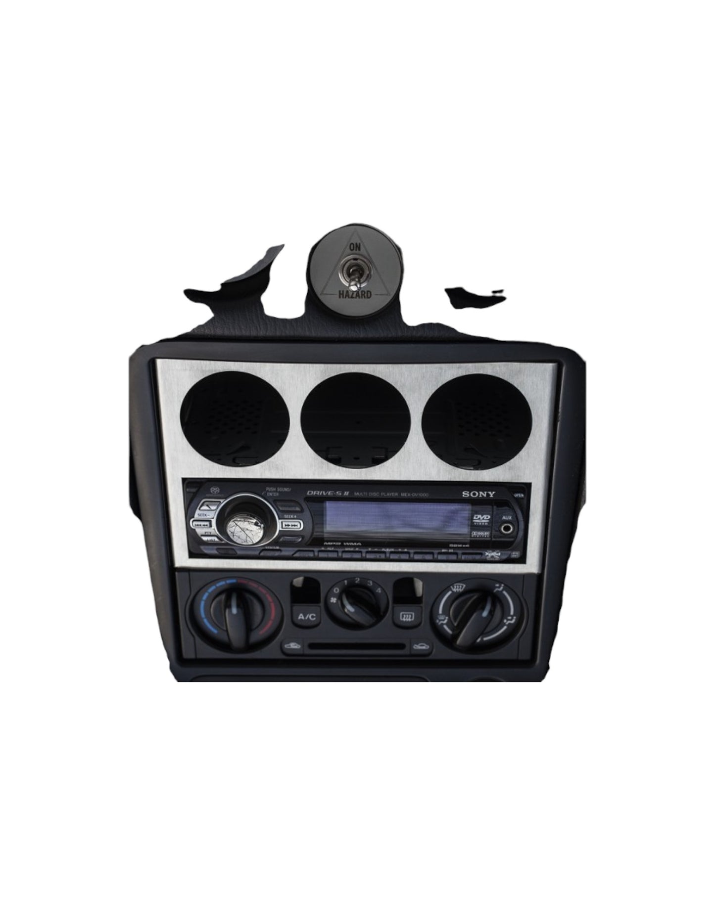 MK2/NB Stainless Radio Cage with 3x52mm Gauge Cut Outs
