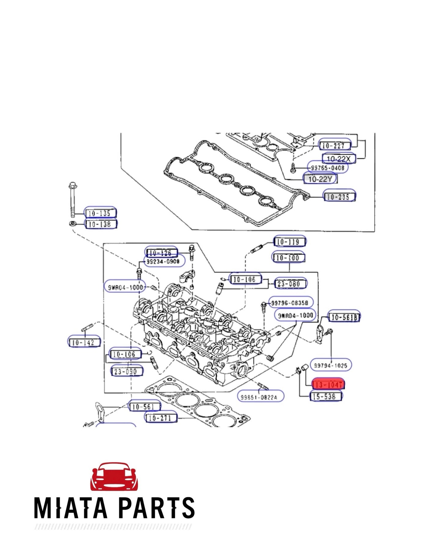MX5 NA Water Hose Cap / Coolant Blank Gromet (New) (Genuine)