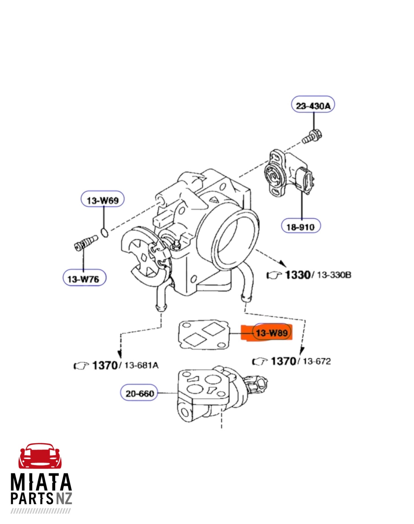 MX5 NB IACV Gasket (New) (Genuine)