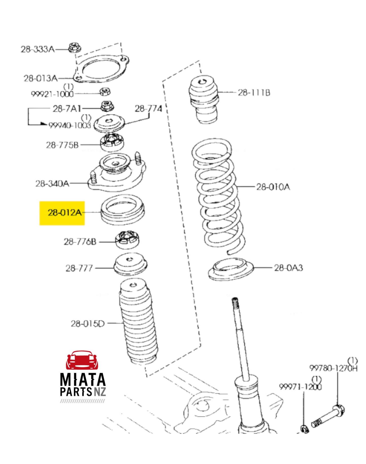 MX5 NB Front/Rear Rubber Sheet (New)