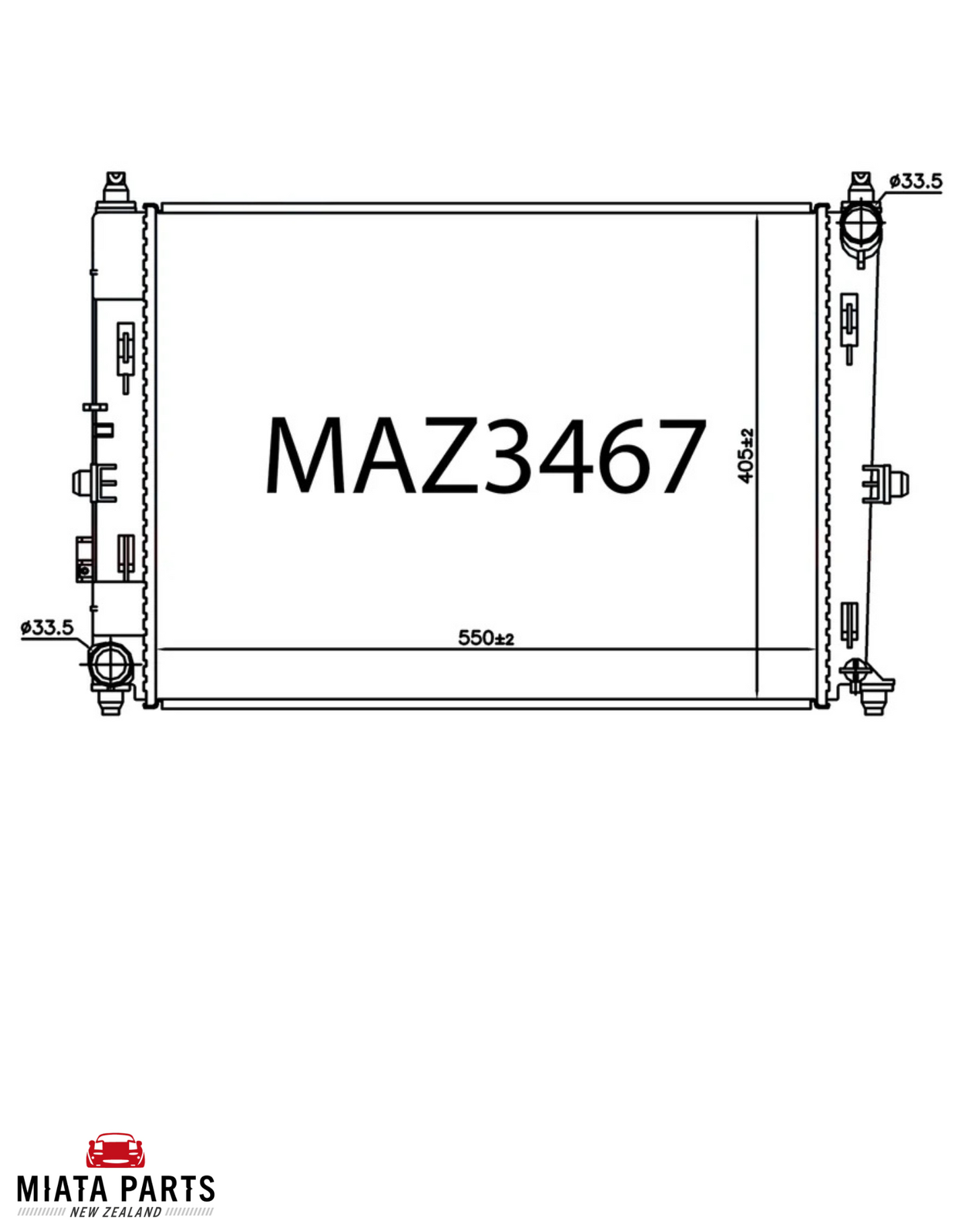 MX5 ND Fenix Plastic Radiator