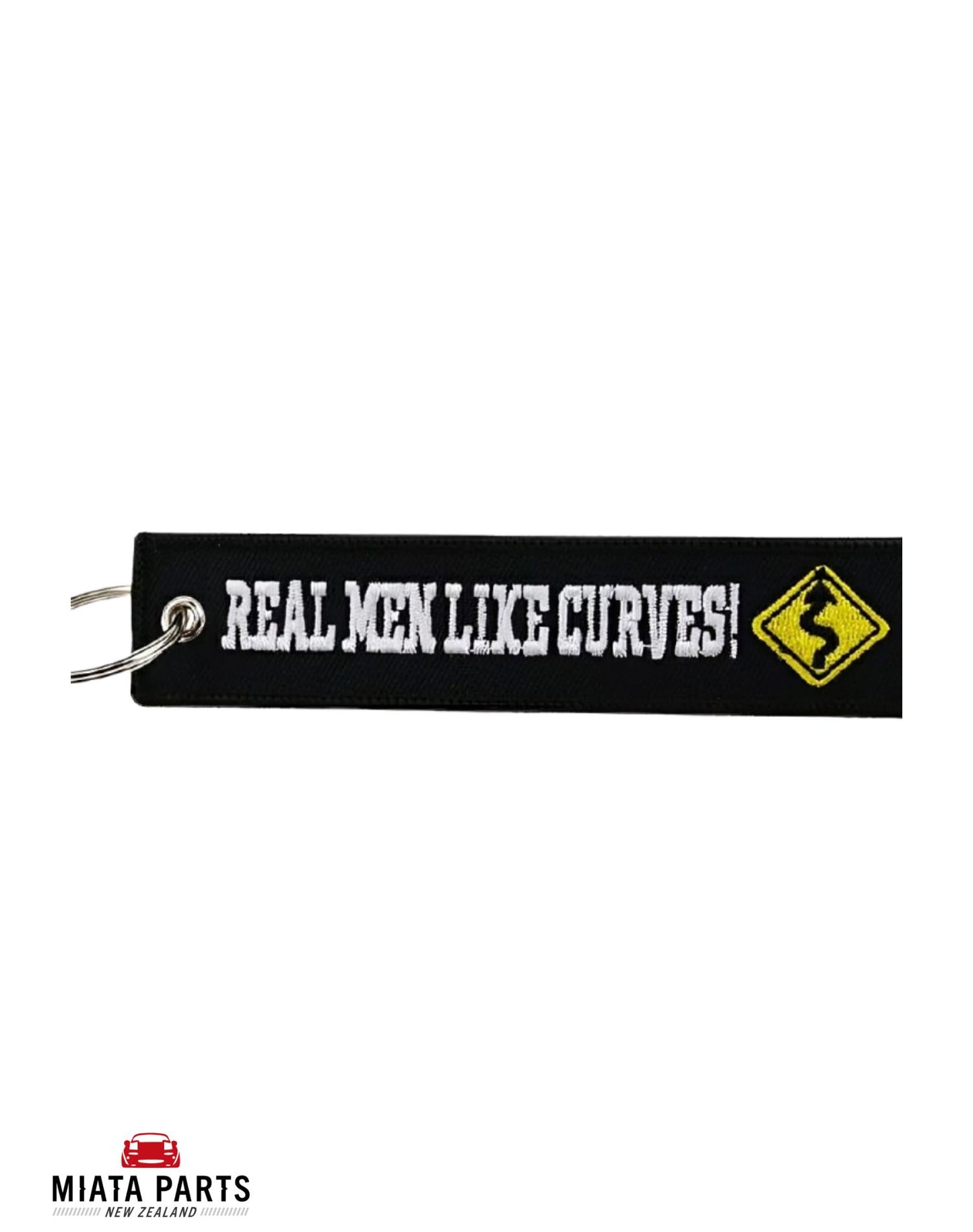 Real Men Like Curves Keychain