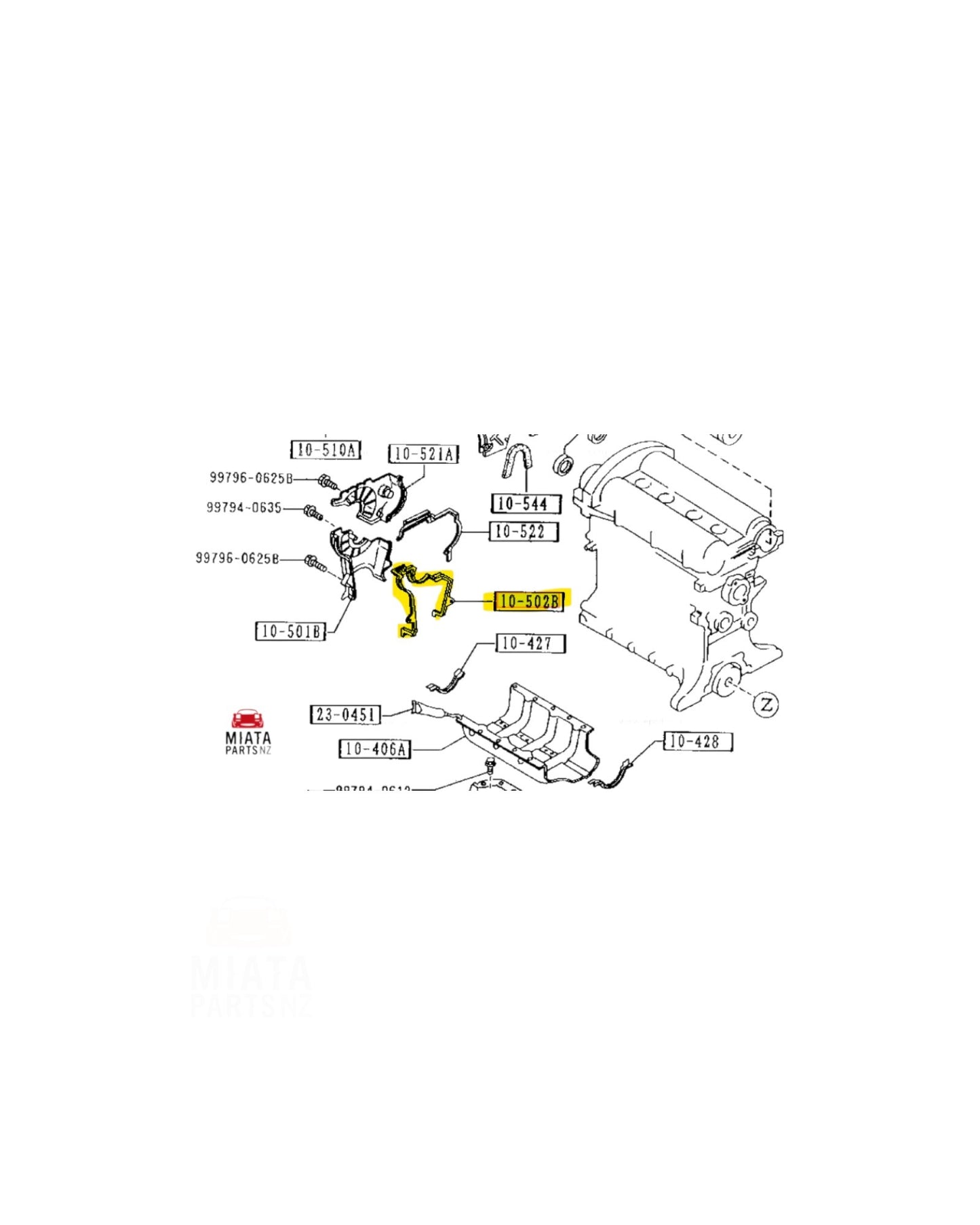 MX5 NA/NB Timing Belt Cover #2 Gasket