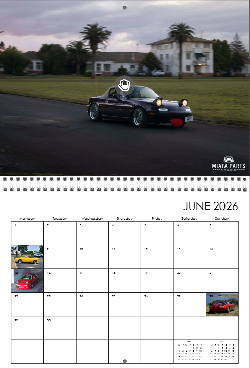 NZ Roadsters x MPNZ Calendar 2026