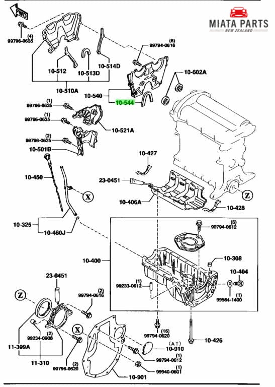 Mazda MX5 NA/NB Timing Seal Cover "U"