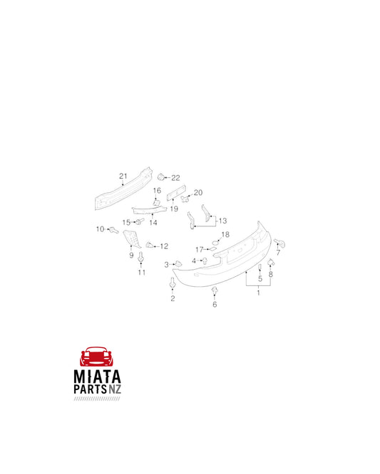 MX5 NC Rear Bumper Reinforcer (New)