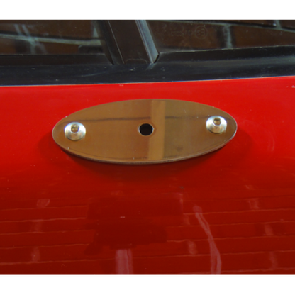 Side Mirror Mounts, Polished Stainless Steel, 7mm Mounting Hole