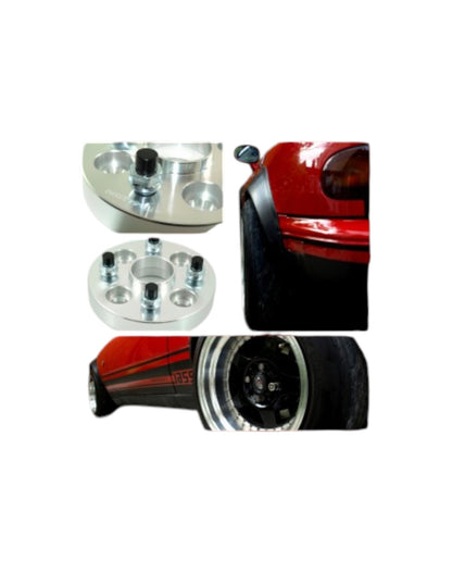 27mm Hub Centric Bolt On Wheel Spacers for MX5/Miata (a pair)