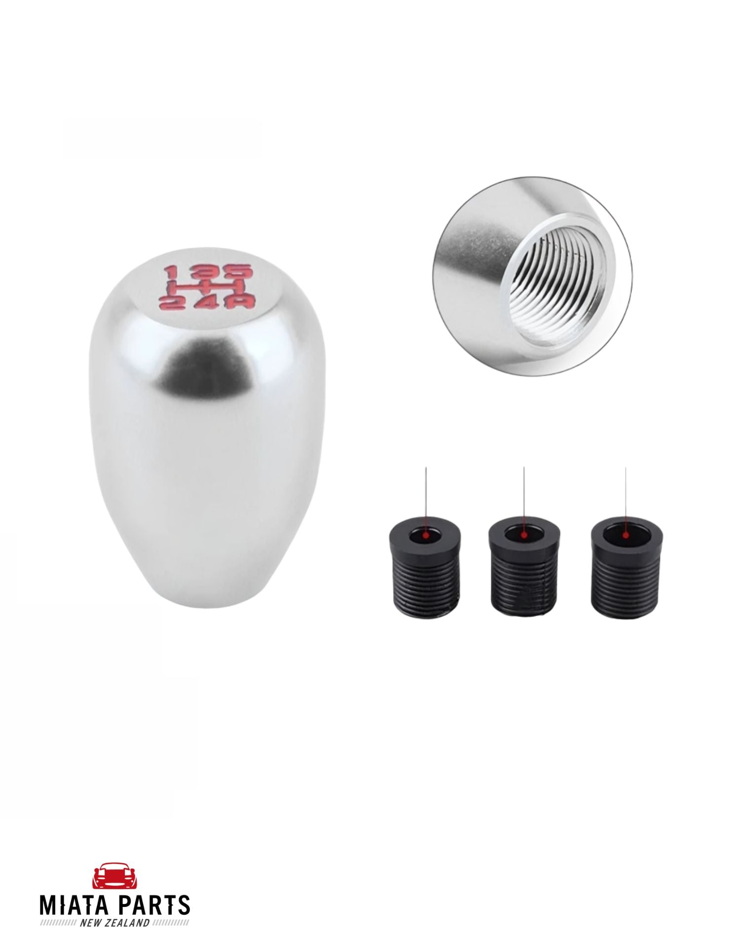 5 Speed Shift Knob Silver