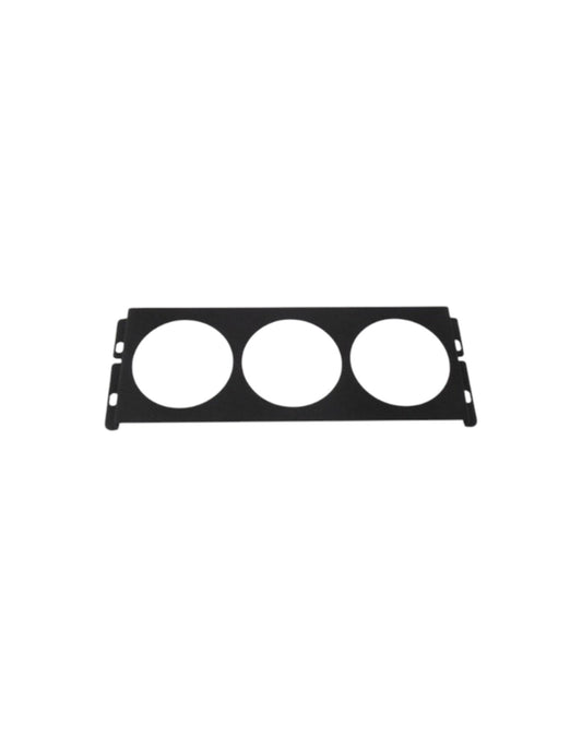 Bottom 1.5DIN Control Panel, 3x52mm Gauges