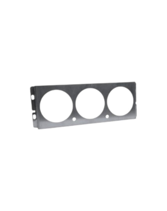 Bottom 1.5DIN Control Panel, 3x52mm Gauges & 2x Toggle Switches