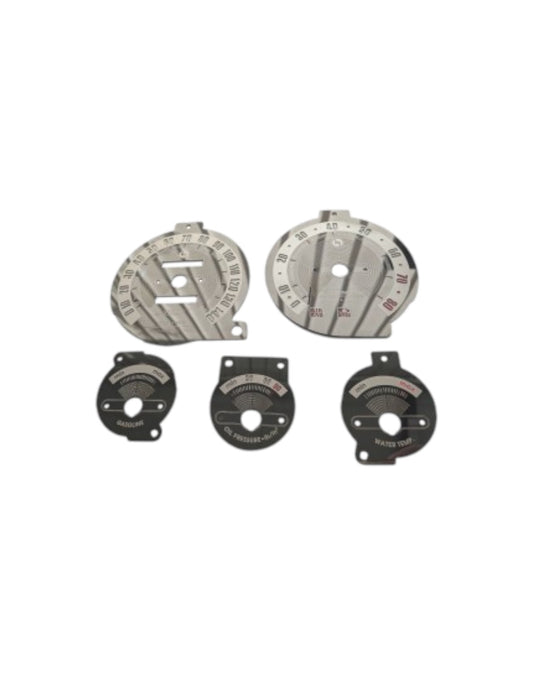 Classic Black Mirror Stainless Steel Gauge Faces NB