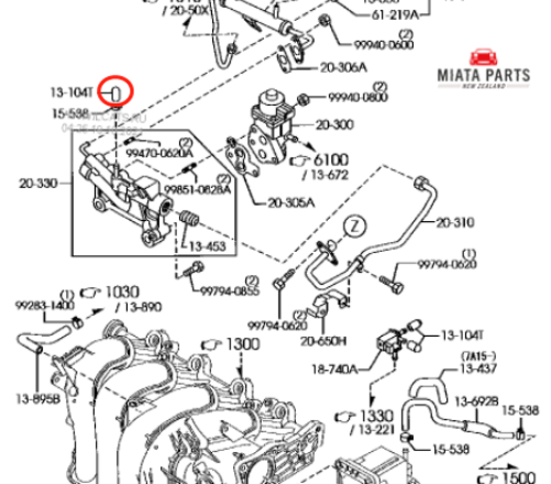 MX5 NA Water Hose Cap / Coolant blank gromet