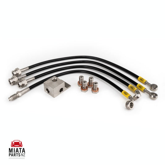 MX5 NA/NB HEL Stainless Braided Brake Lines