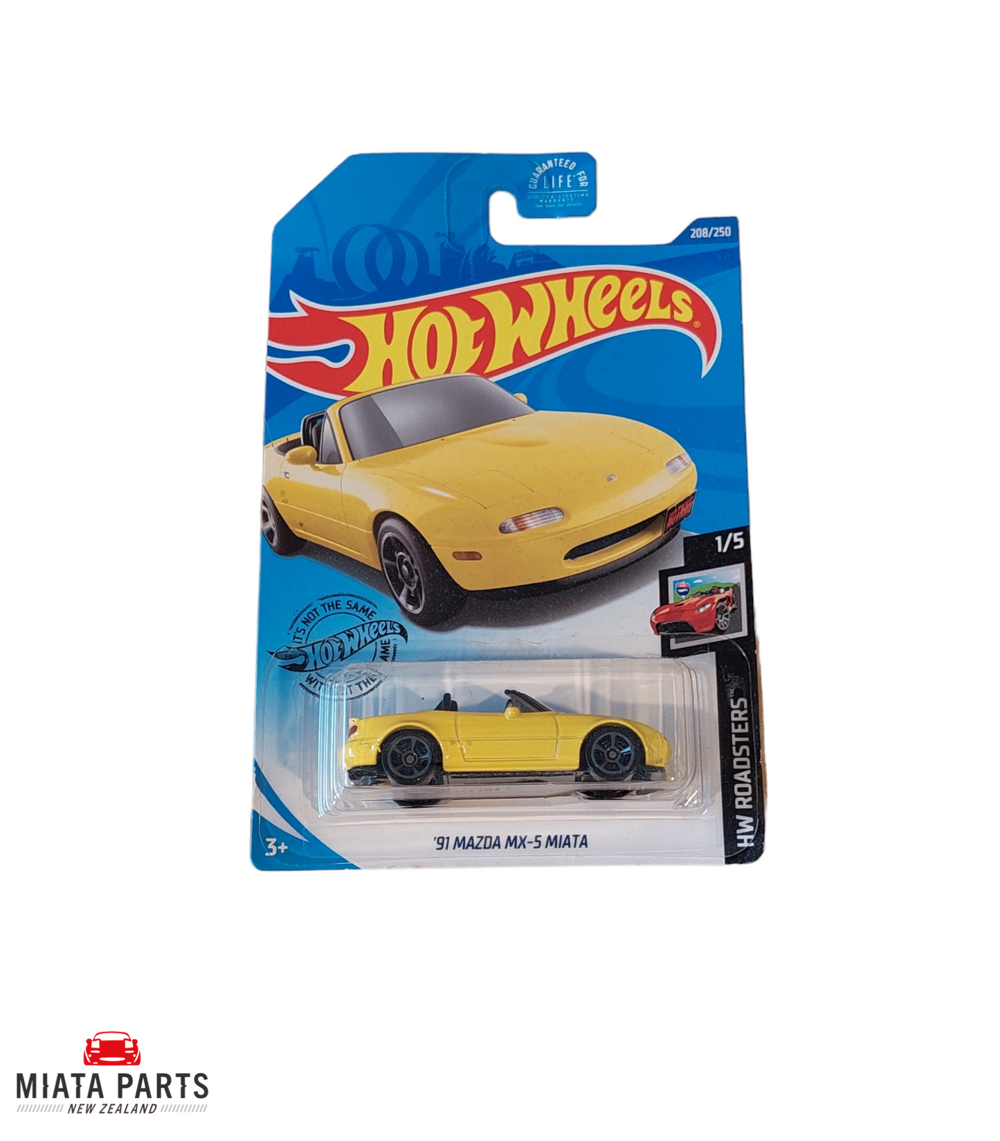 Hotwheels '91 Miata Yellow