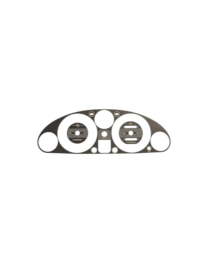 Instrument Cluster Bezel, Engraved , Black Brushed Stainless Steel, NA