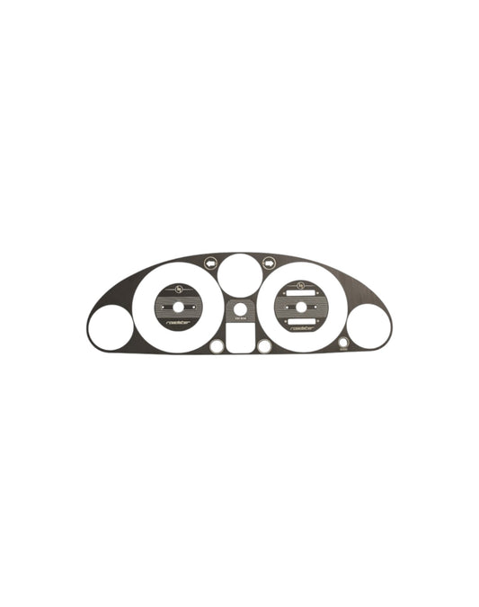 Instrument Cluster Bezel, Engraved , Black Brushed Stainless Steel, NA
