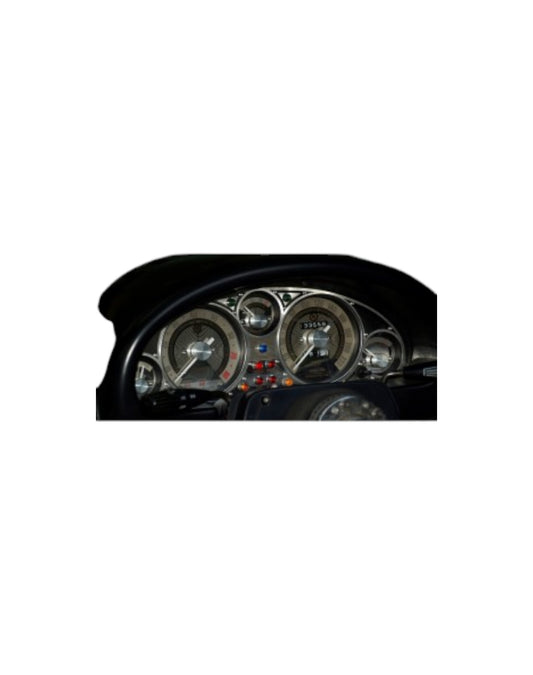 Instrument Cluster Bezel, Vintage Style ,Bi-Layer, Stainless Steel, NA
