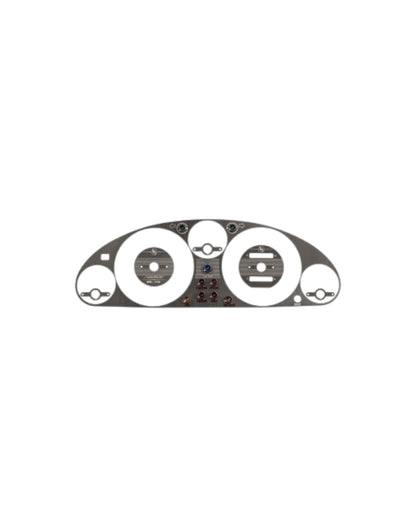 Instrument Cluster Bezel, Vintage Style, Black Brushed Stainless Steel, NA