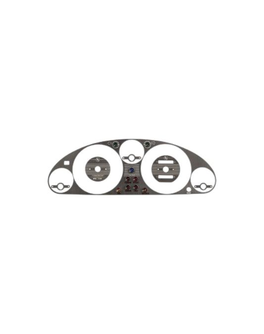 Instrument Cluster Bezel, Vintage Style, Black Brushed Stainless Steel, NA