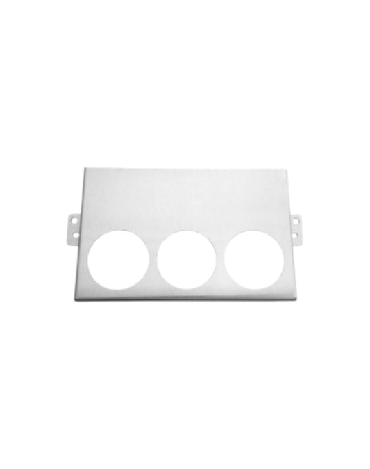 MK2/NB 2DIN Control Panel with 3x52mm Gauge Bottom Cut Outs