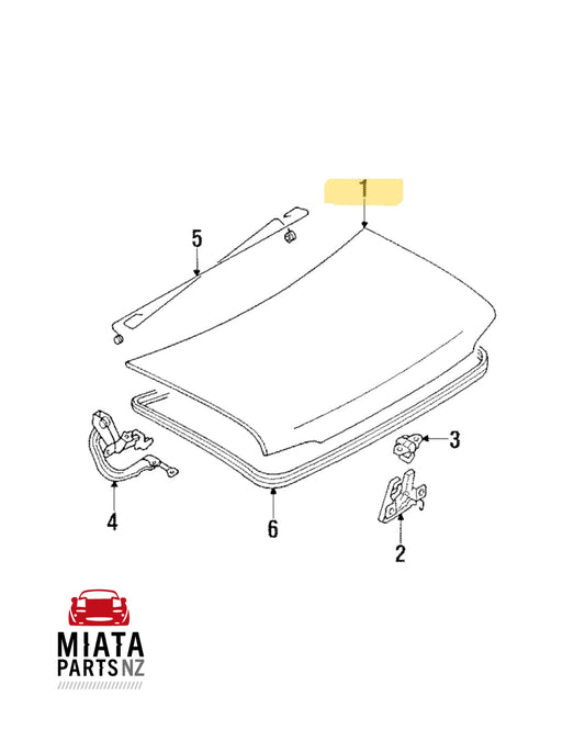MX5 NA Boot Lid (New) (Genuine)