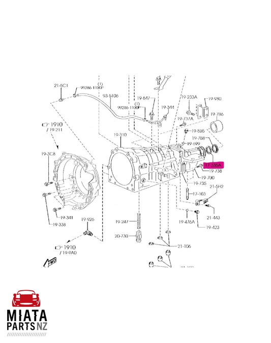 MX5 NC Automatic Transmission Extension Housing Seal (New) (Genuine)