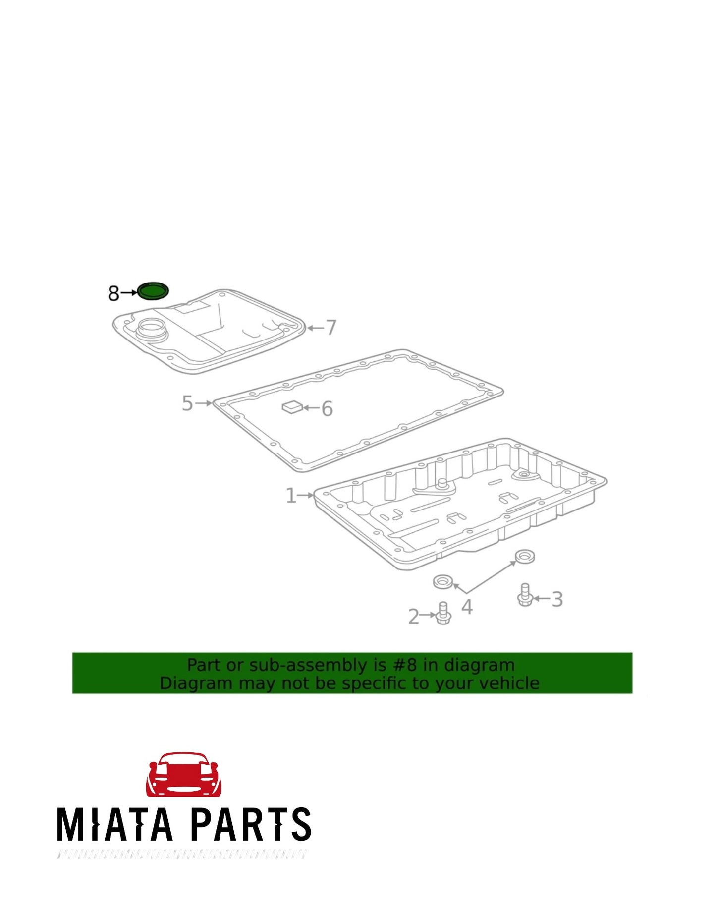 MX5 NC/ND Automatic Trans Filter O Ring (New) (Genuine)