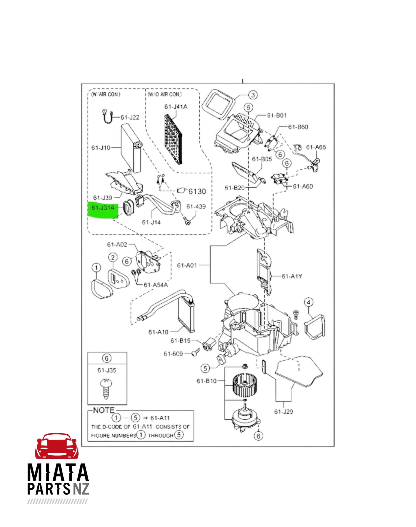 MX5 NC TX Expansion Valve Seal (New) (Genuine)