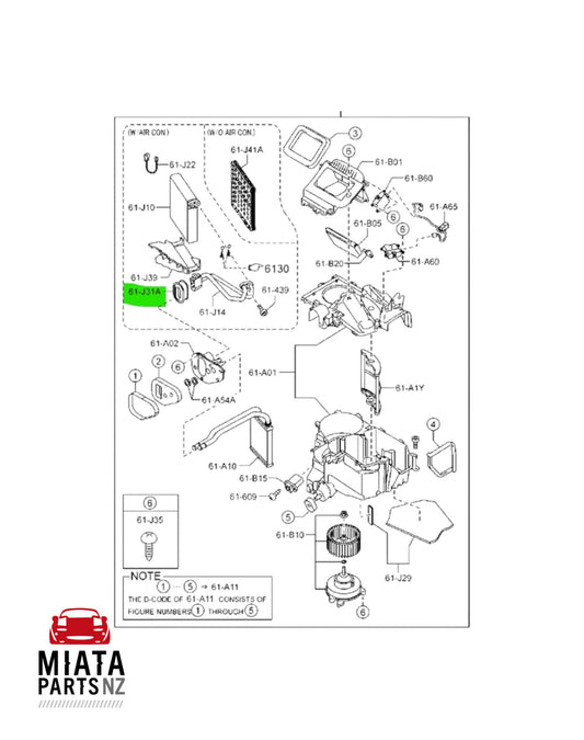 MX5 NC TX Expansion Valve Seal (New) (Genuine)