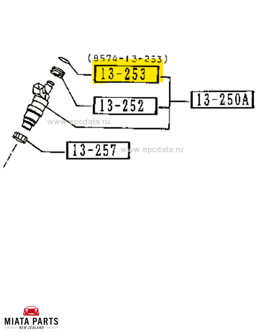 MX5 NA/NB Fuel Injector Top O-Ring