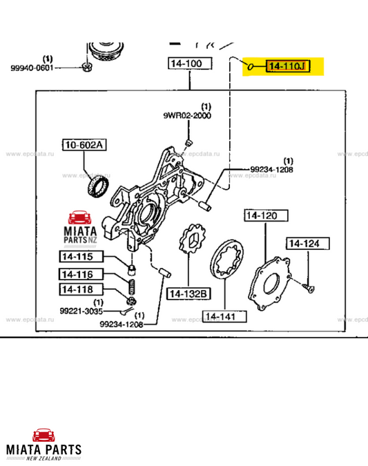 MX5 NA/NB Oil Pump O Ring