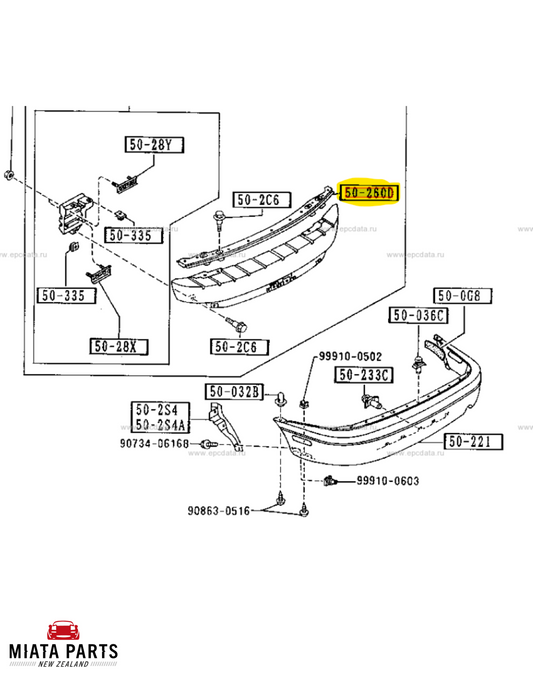 MX5 NA Rear Bumper Retainer