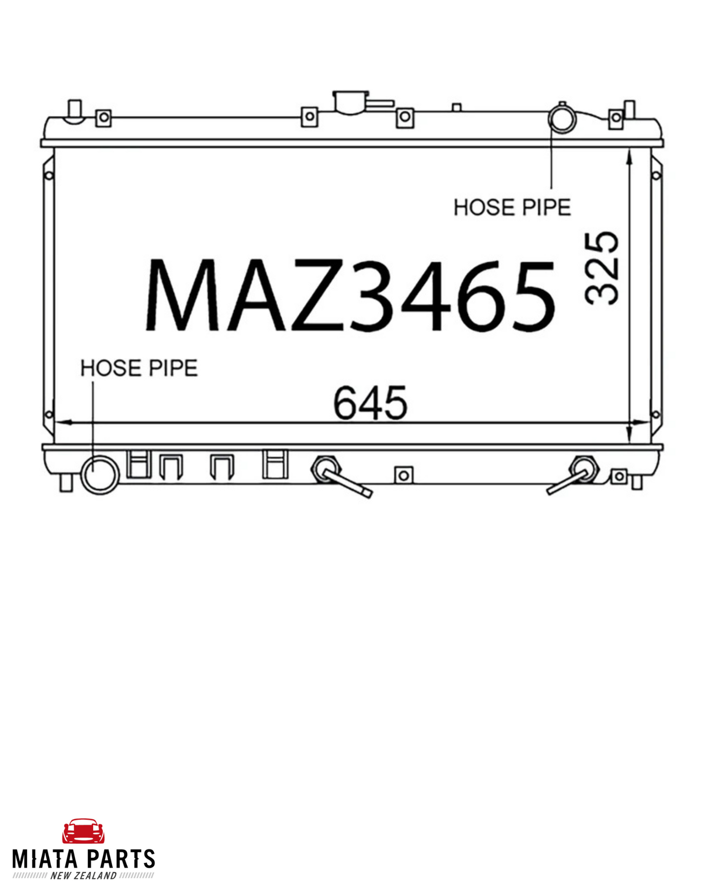 MX5 NB Fenix Plastic Radiator