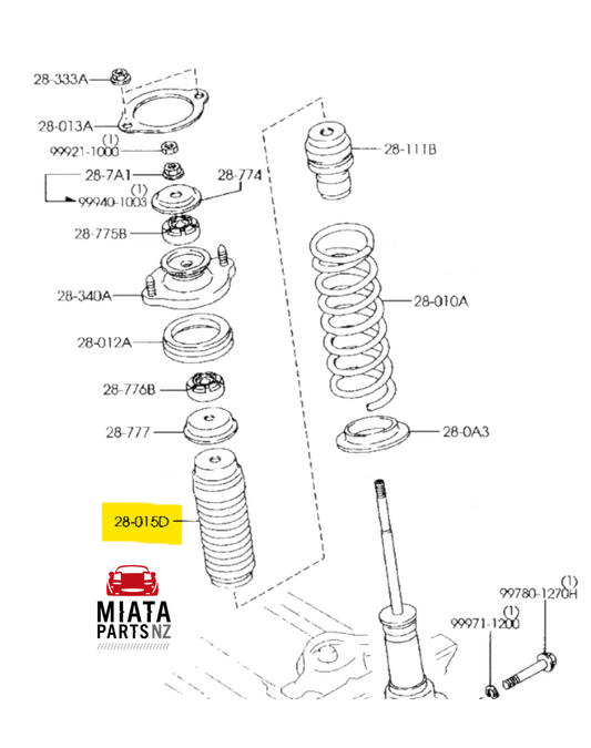 MX5 NB Front/Rear Dust Boot (New)