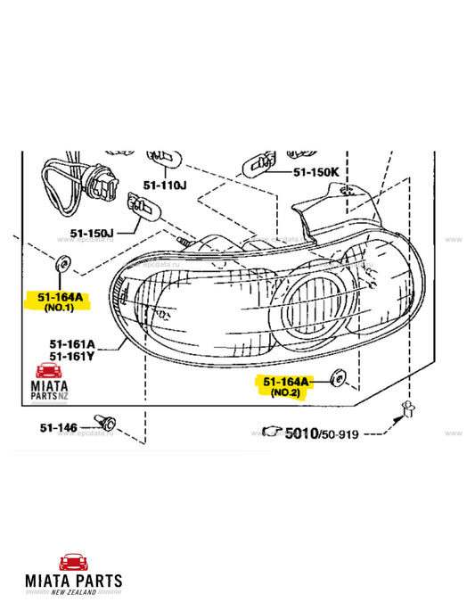 MX5 NB Taillight Gasket/Grommet