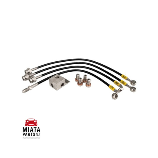 MX5 NA/NB HEL Stainless Braided Brake Lines