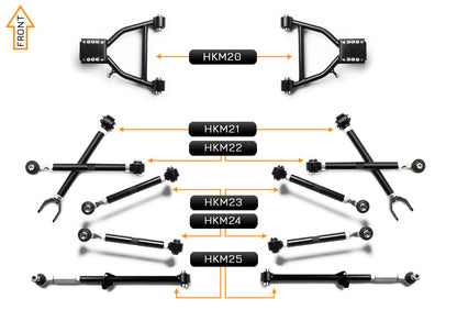MX5 NC - Front & Rear V2 PRO Arm Kit