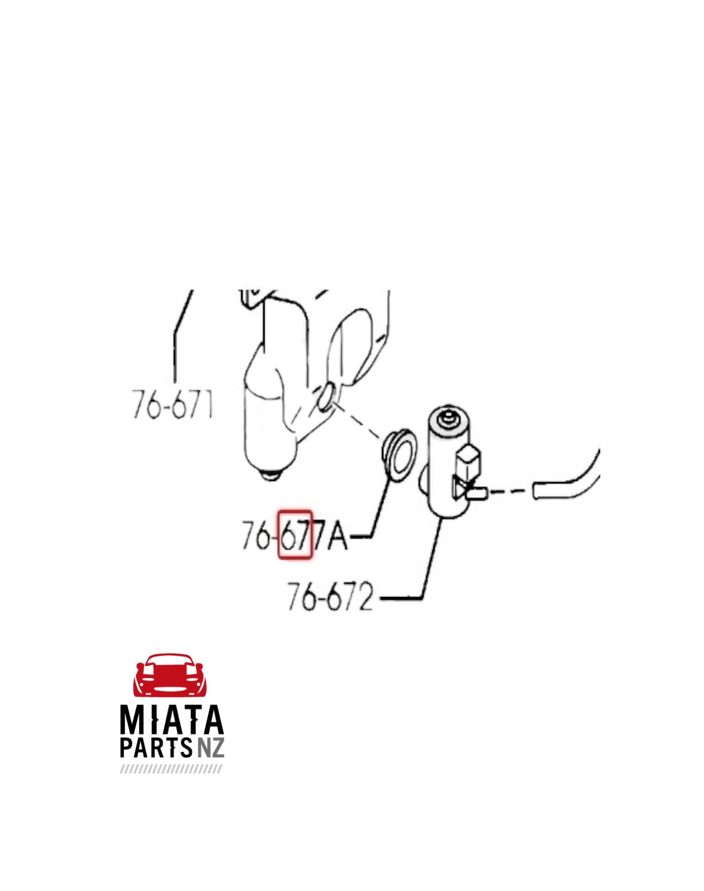 MX5 NC Washer Bottle Seal (New) (Genuine)