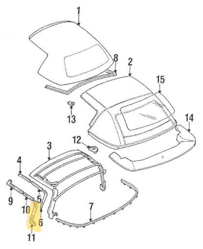 NA/NB Softtop Seal No.3