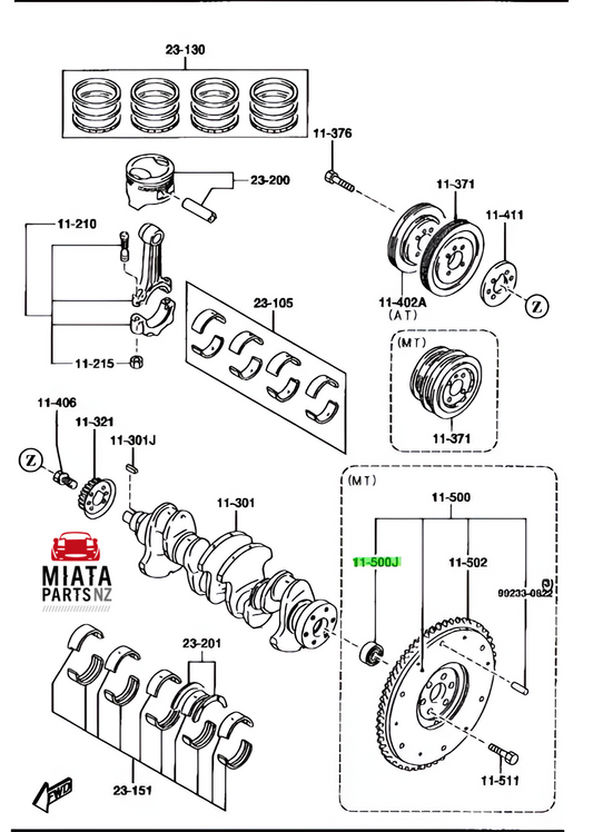 MX5 NA/NB Spigot Bearing