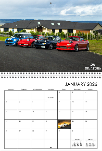 NZ Roadsters x MPNZ Calendar 2026