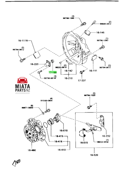 MX5 NC Gearbox Input Seal