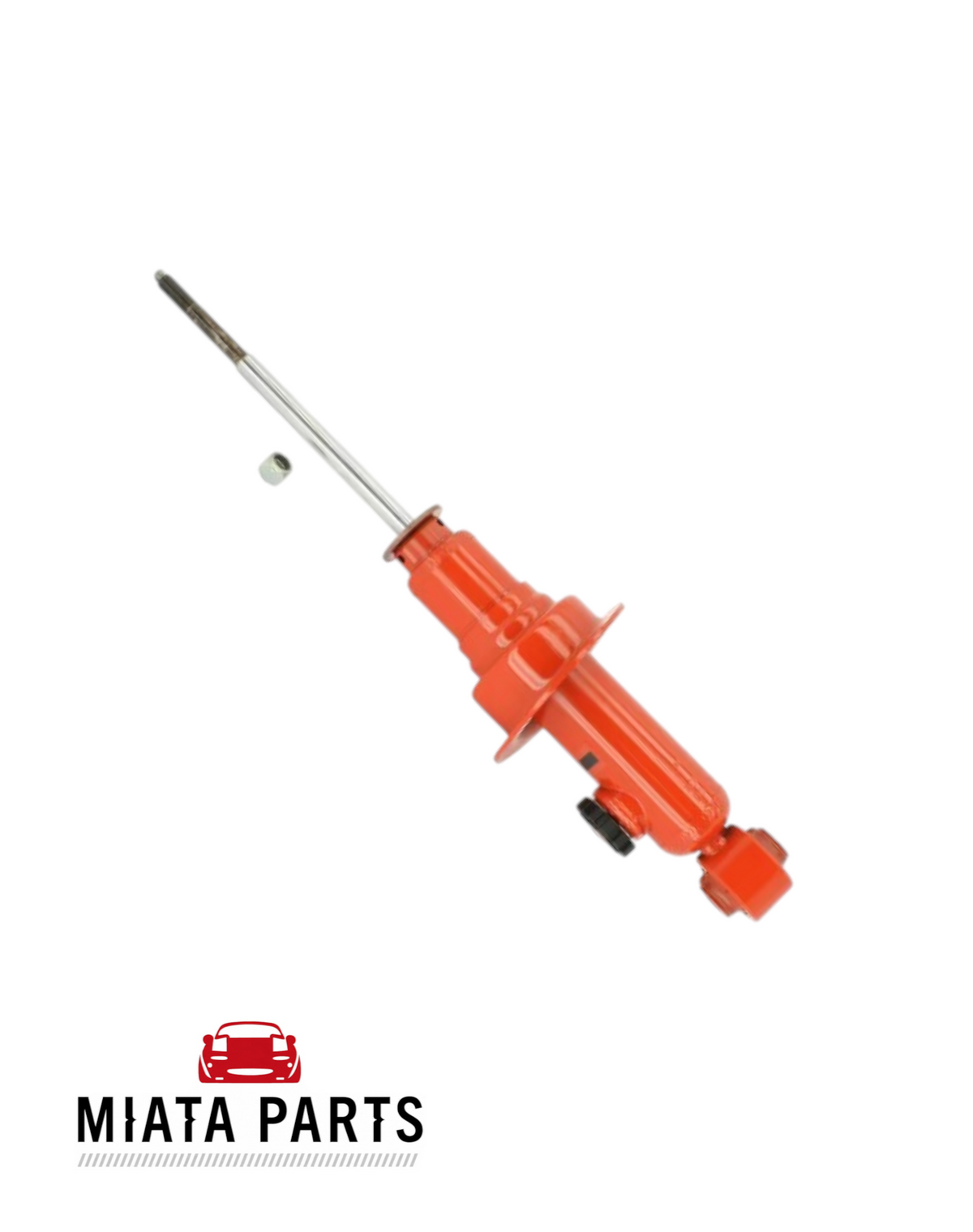Miata Parts NZ KYB AGX adjustable shock absorber in bright red for Mazda MX5 NB models